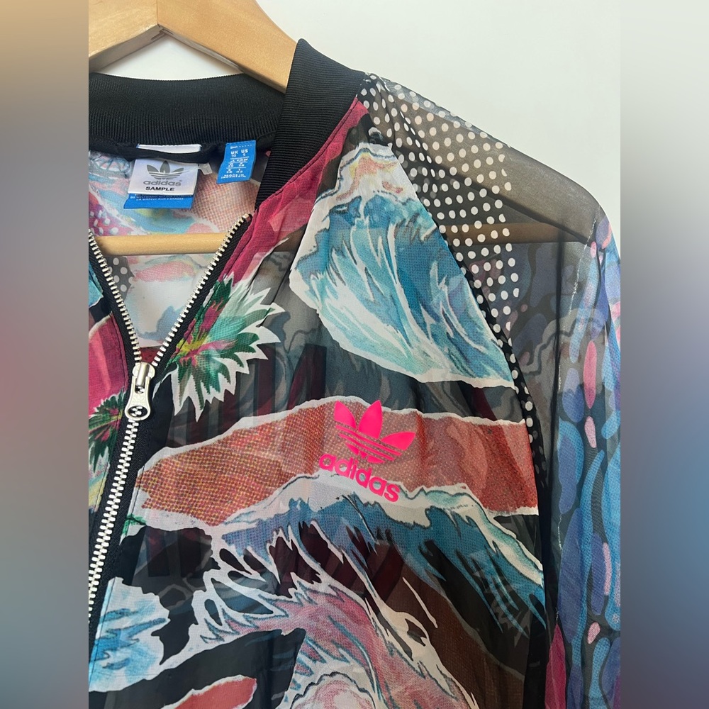 Adidas Originals x Farm Rio Venice Beach Tropical Mesh Bomber‎ SAMPLE Ed Rare - Picture 12 of 16